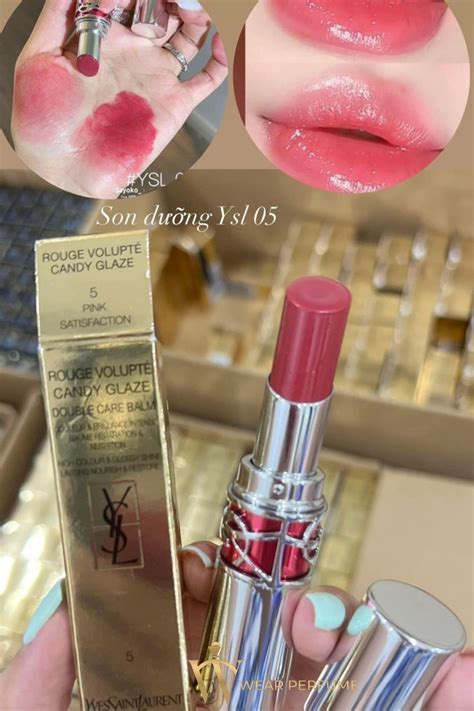 ysl pink satisfaction|YSL candy glaze beige bliss.